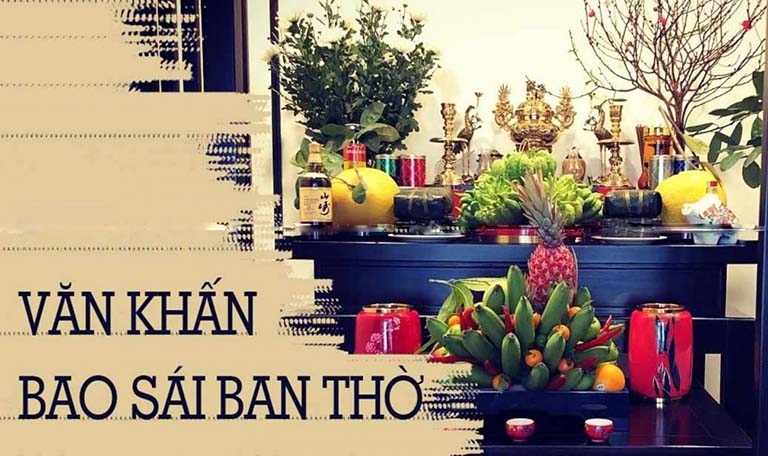 Văn khấn sau khi bao sái bàn thờ gia tiên theo văn hoá người Việt - Tranh Thờ Đức Phát