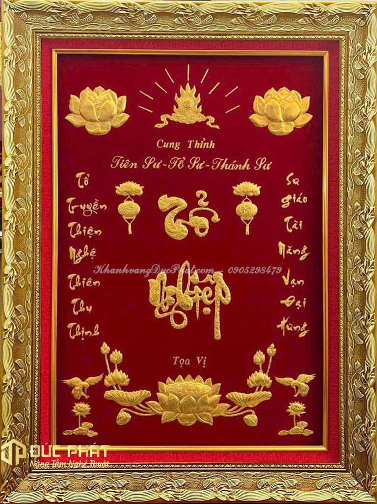 tranh bài vị tổ nghiệp sân khấu
